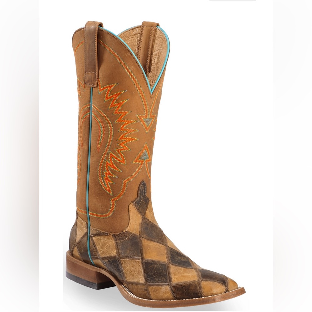 Western Boots. HORSE POWER BY ANDERSON BEAN MEN'S PATCHWORK BOOTS
